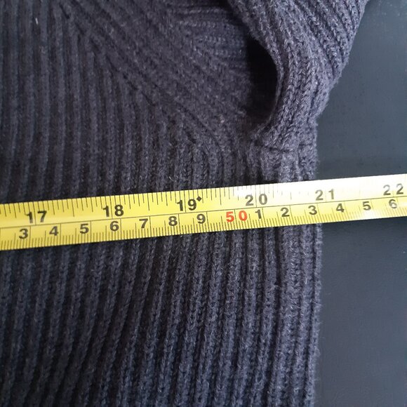 GAP SZ M Grey 100% Cotton Turtleneck Men's Vintage Sweater - Picture 9 of 15